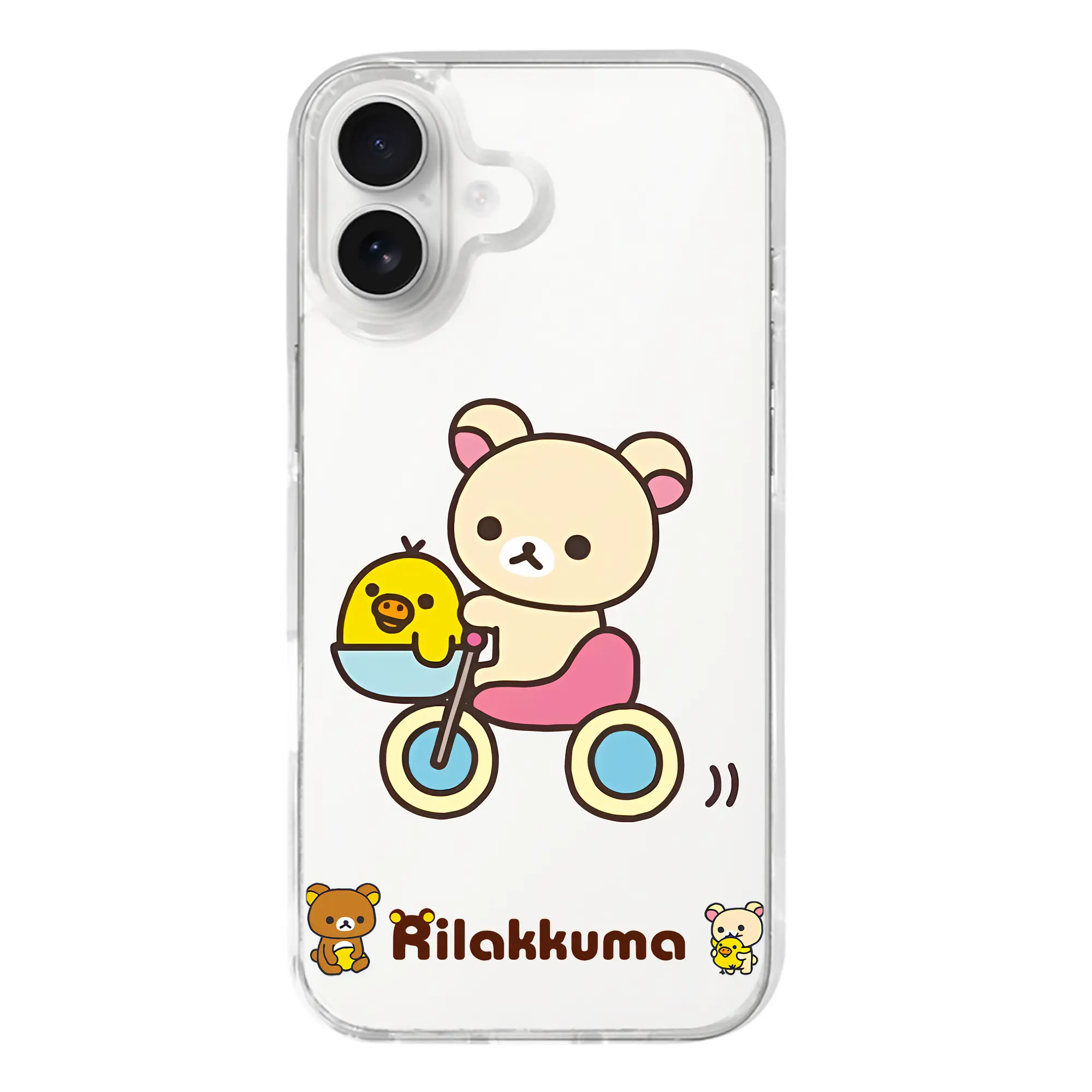リラックマ (Rilakkuma) グッズ コリラックマ (Korirakkuma) - iPhone 17シリーズ 透明スマホケース – 薄型・耐衝撃・精密フィット保護カバー